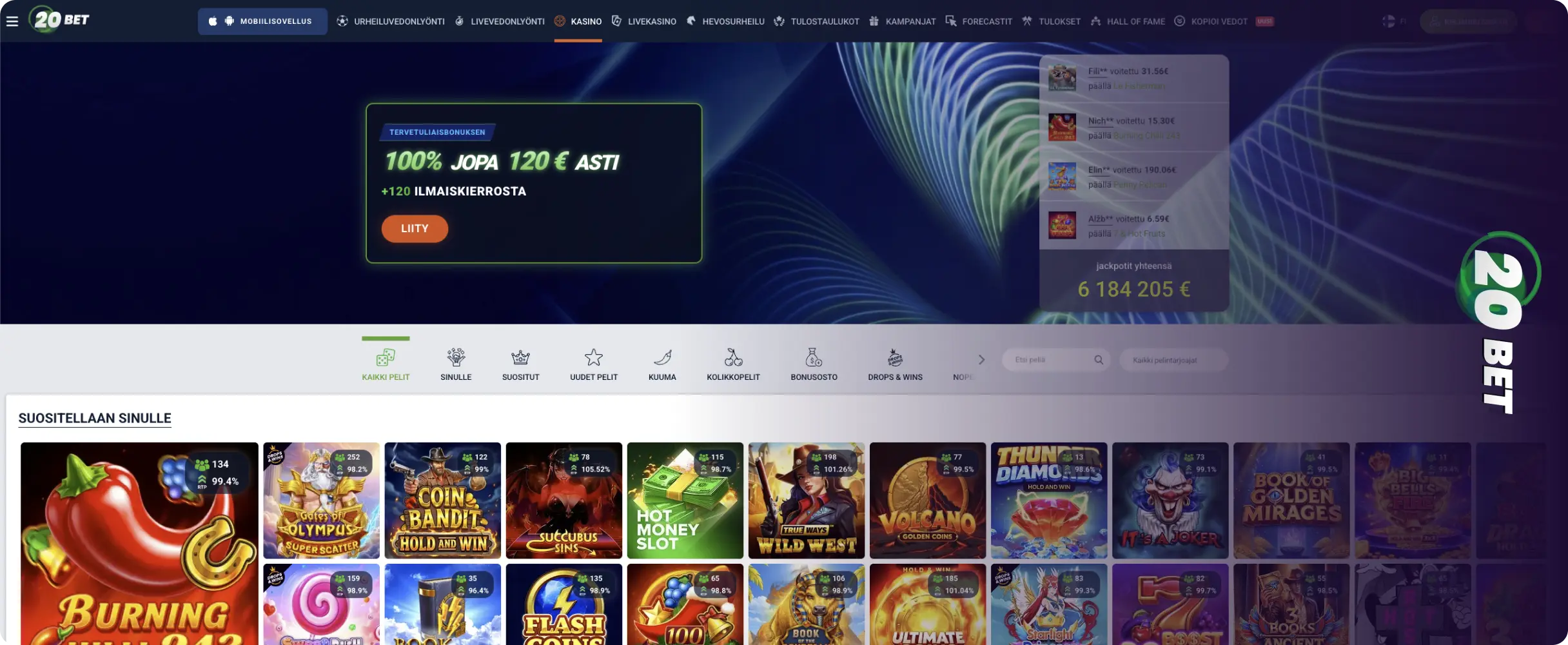 20Bet Online-kasino